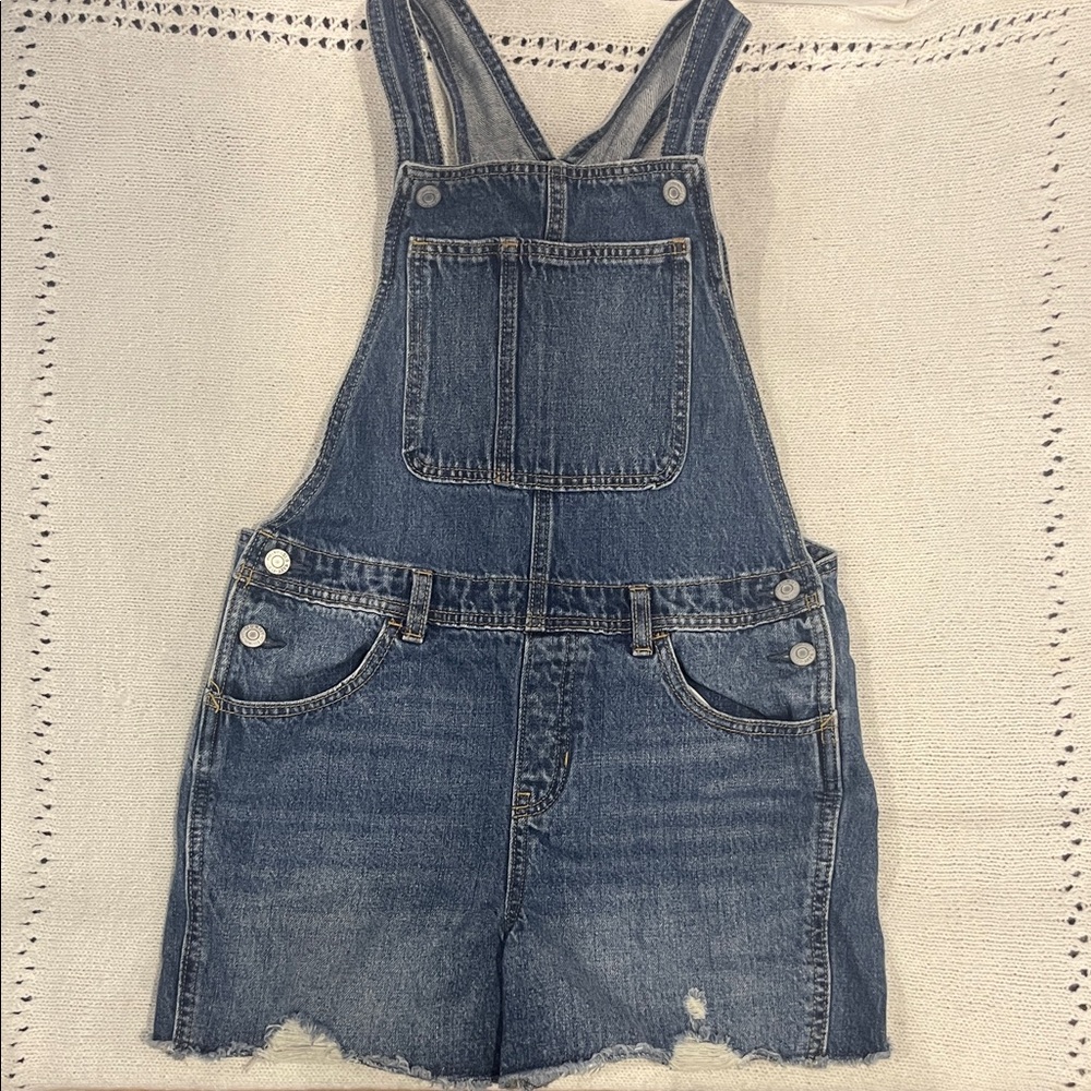 Old Navy Blue Kids Overalls girls XL (14-16) jeans denim